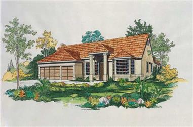 4-Bedroom, 2406 Sq Ft Country Home Plan - 137-1270 - Main Exterior