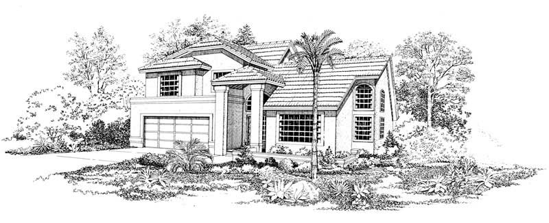 Front View of this 3-Bedroom, 2607 Sq Ft Plan - 137-1271