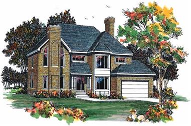 4-Bedroom, 2732 Sq Ft Traditional Home Plan - 137-1272 - Main Exterior