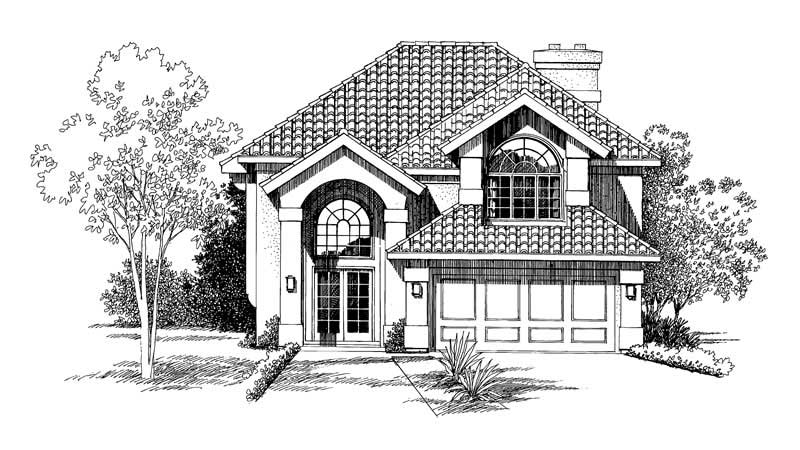 Front View of this 3-Bedroom, 2240 Sq Ft Plan - 137-1290