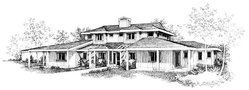 Contemporary home (ThePlanCollection: Plan #137-1307)