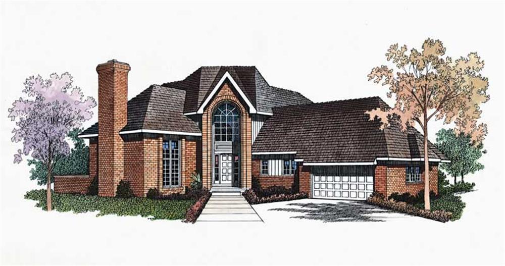 Traditional home (ThePlanCollection: Plan #137-1328)