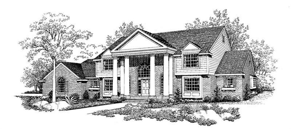 Colonial home (ThePlanCollection: Plan #137-1331)
