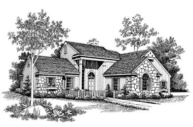 3-Bedroom, 1714 Sq Ft Contemporary Home Plan - 137-1333 - Main Exterior
