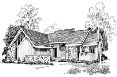 2-Bedroom, 1693 Sq Ft Contemporary Home Plan - 137-1338 - Main Exterior