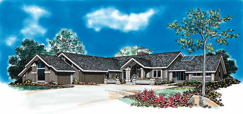 Contemporary home (ThePlanCollection: Plan #137-1339)