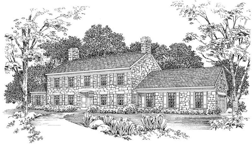 Cape Cod home (ThePlanCollection: Plan #137-1357)