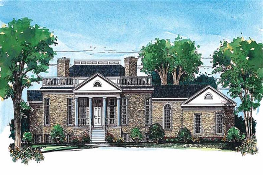 4-Bedroom, 4868 Sq Ft Victorian House Plan - 137-1374 - Front Exterior