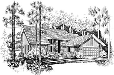 4-Bedroom, 3255 Sq Ft Contemporary Home Plan - 137-1381 - Main Exterior