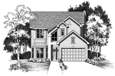 3-Bedroom, 2226 Sq Ft Traditional Home Plan - 137-1407 - Main Exterior