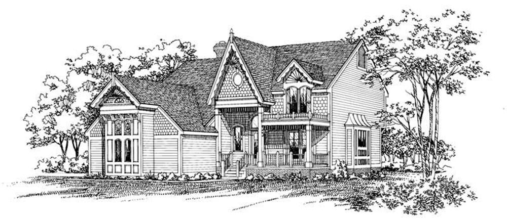 Victorian home (ThePlanCollection: Plan #137-1409)