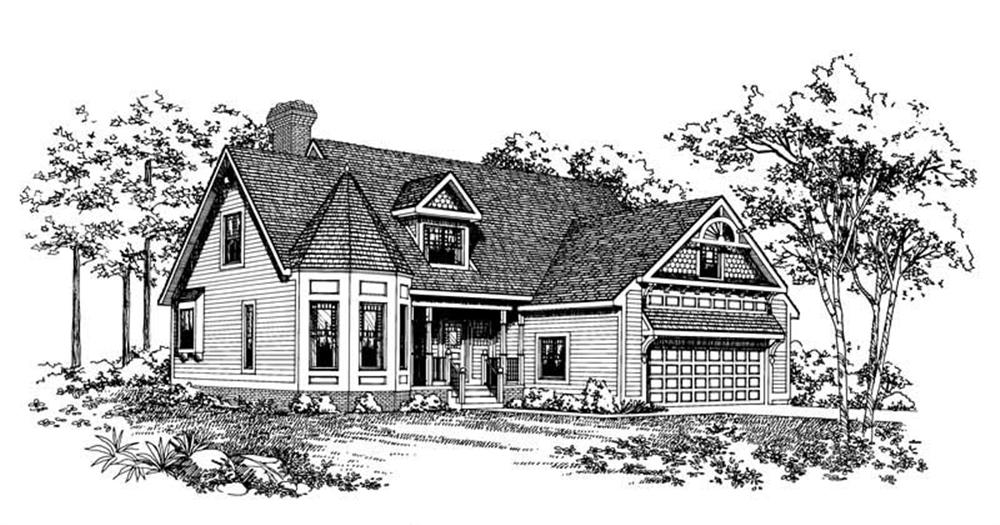 Victorian home (ThePlanCollection: Plan #137-1411)