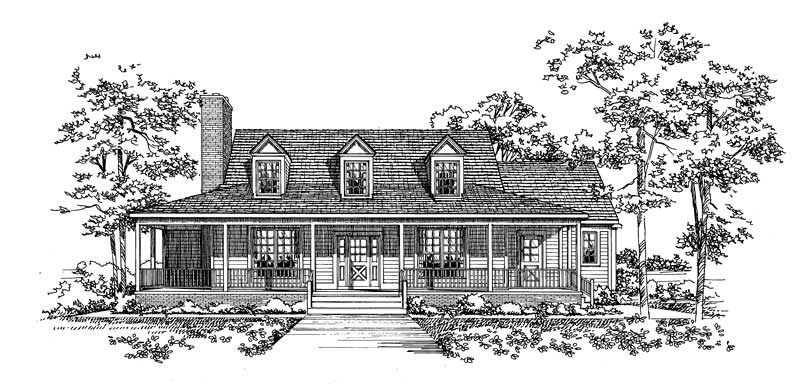 Front View of this 3-Bedroom, 2776 Sq Ft Plan - 137-1413