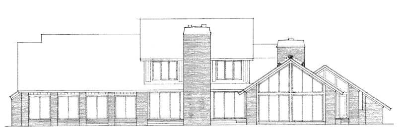 Home Plan Rear Elevation of this 3-Bedroom,5400 Sq Ft Plan -137-1429