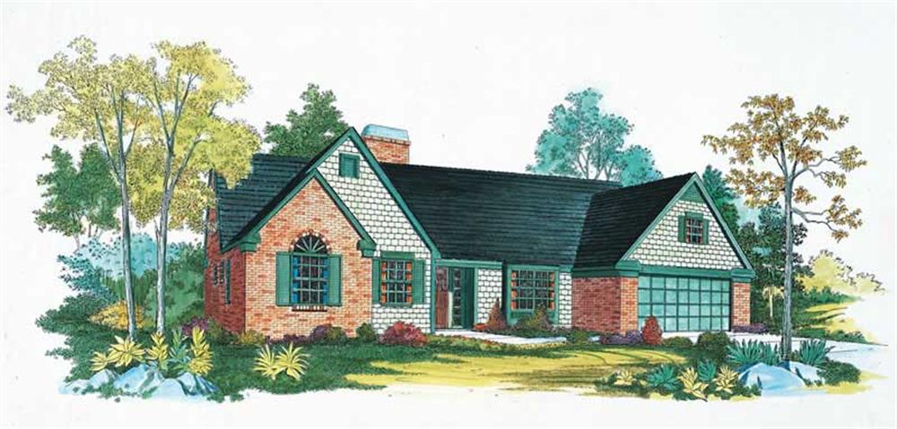 Country home (ThePlanCollection: Plan #137-1441)