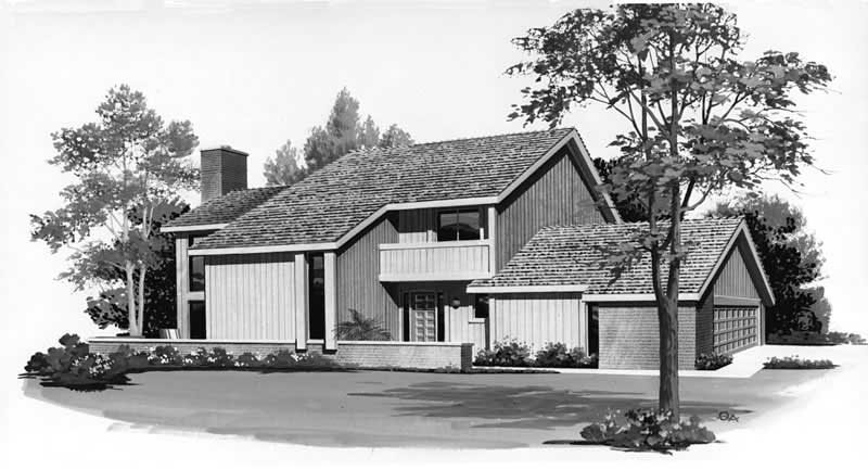 Contemporary home (ThePlanCollection: Plan #137-1458)