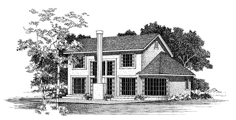Front View of this 3-Bedroom, 2075 Sq Ft Plan - 137-1462
