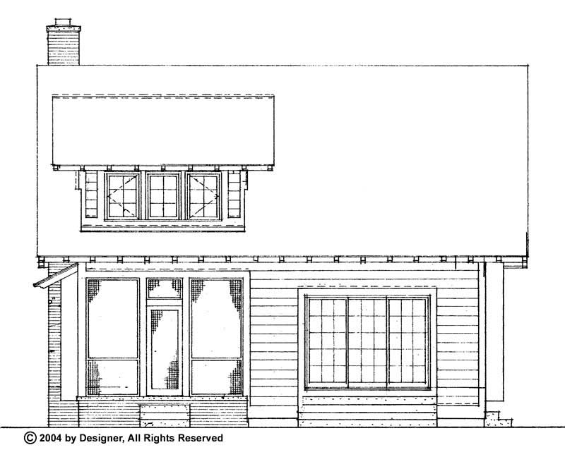 Home Plan Rear Elevation of this 3-Bedroom,1997 Sq Ft Plan -137-1478