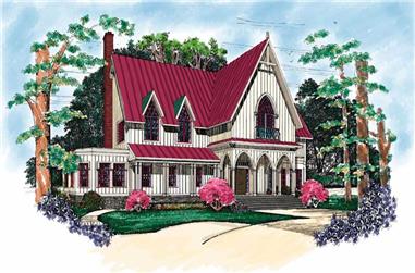 4-Bedroom, 3875 Sq Ft Victorian House Plan - 137-1481 - Front Exterior