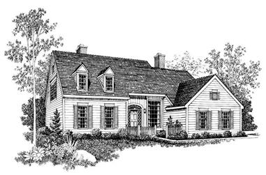 4-Bedroom, 2848 Sq Ft Country Home Plan - 137-1487 - Main Exterior