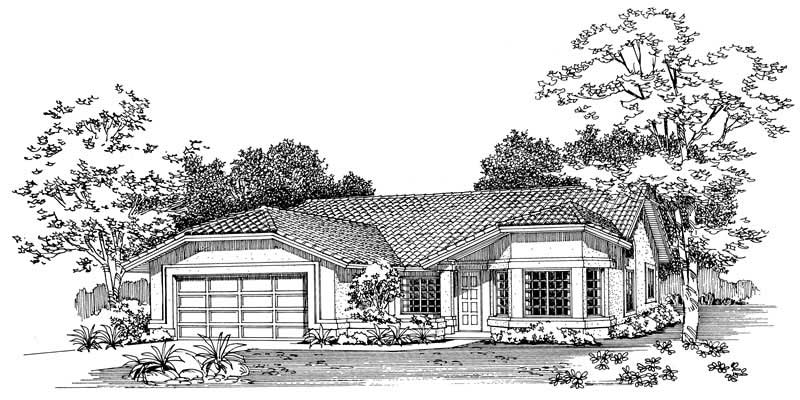 Front View of this 3-Bedroom, 1932 Sq Ft Plan - 137-1494