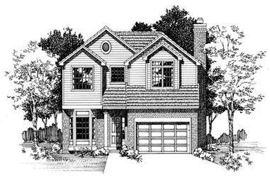 4-Bedroom, 2263 Sq Ft Country House Plan - 137-1495 - Front Exterior