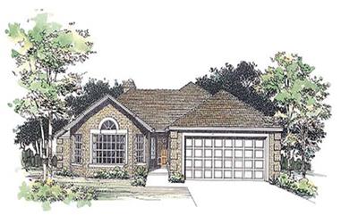 2-Bedroom, 1560 Sq Ft Country Home Plan - 137-1496 - Main Exterior