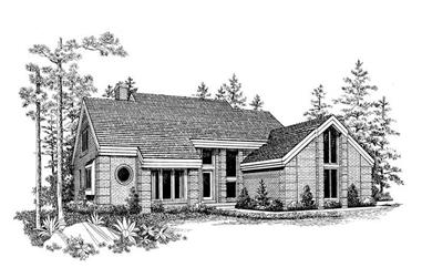 3-Bedroom, 2674 Sq Ft Contemporary House Plan - 137-1501 - Front Exterior