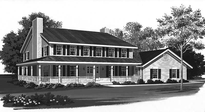 Left Side View of this 3-Bedroom, 2522 Sq Ft Plan - 137-1510