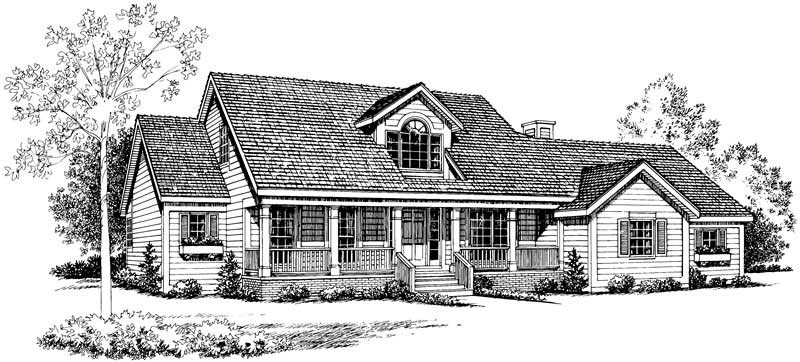 Left Side View of this 4-Bedroom, 2002 Sq Ft Plan - 137-1521