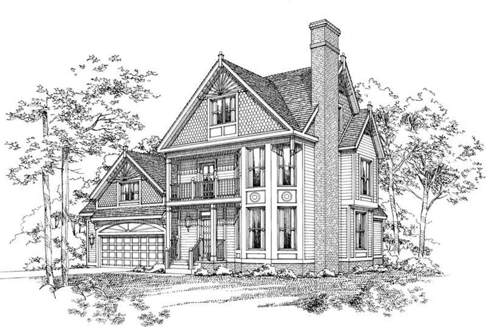 Victorian home (ThePlanCollection: Plan #137-1525)