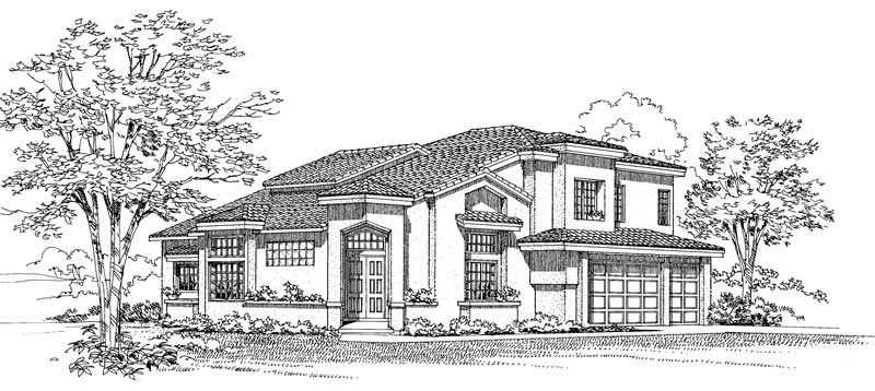 Front View of this 3-Bedroom, 2522 Sq Ft Plan - 137-1530