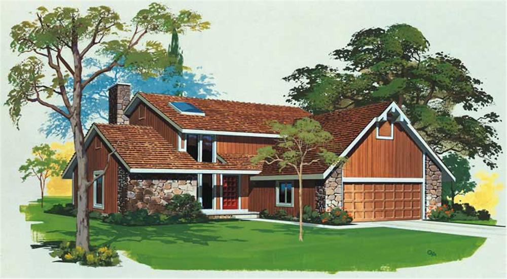 Contemporary home (ThePlanCollection: Plan #137-1535)