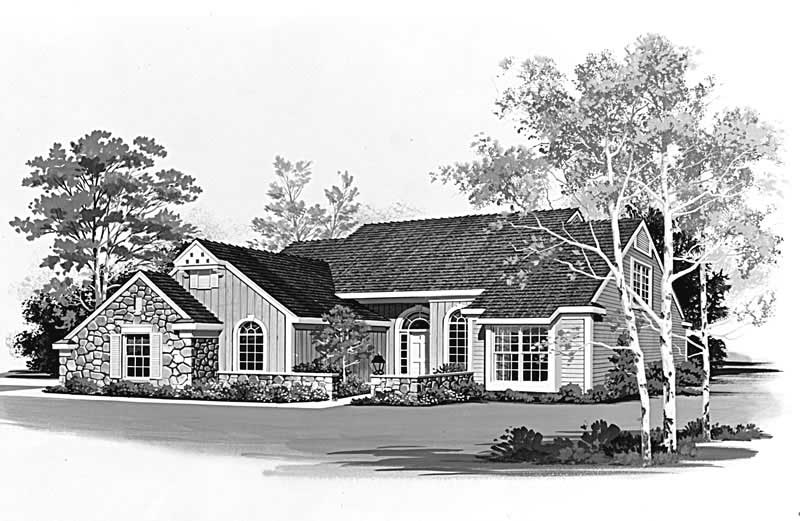 Front View of this 3-Bedroom, 2129 Sq Ft Plan - 137-1538