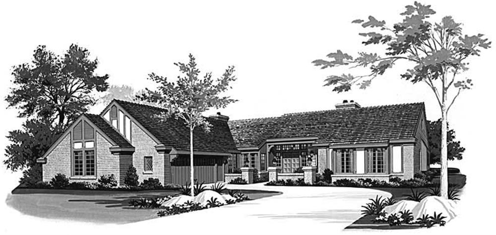 Ranch home (ThePlanCollection: Plan #137-1539)