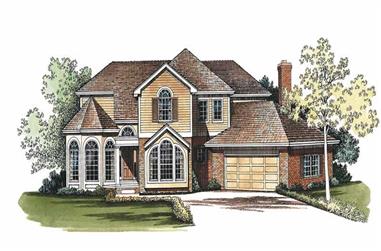 3-Bedroom, 2415 Sq Ft Contemporary House Plan - 137-1546 - Front Exterior
