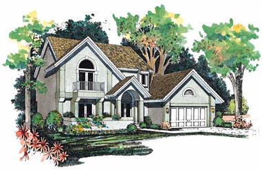 3-Bedroom, 2420 Sq Ft Colonial House Plan - 137-1548 - Front Exterior