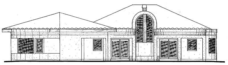 Rear View of this 3-Bedroom, 2388 Sq Ft Plan - 137-1553