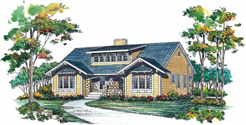 Craftsman home (ThePlanCollection: Plan #137-1563)