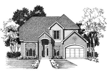3-Bedroom, 2681 Sq Ft Traditional Home Plan - 137-1593 - Main Exterior