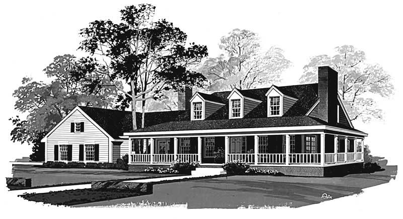 Right Side View of this 3-Bedroom, 2747 Sq Ft Plan - 137-1595