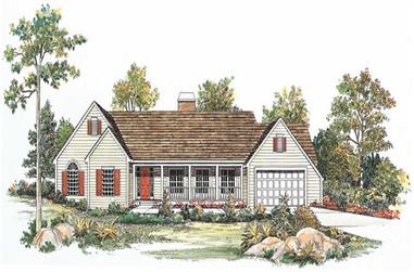 4-Bedroom, 2549 Sq Ft Country House Plan - 137-1620 - Front Exterior