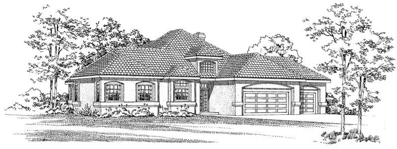 Front View of this 3-Bedroom, 2290 Sq Ft Plan - 137-1623