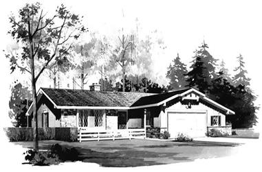 3-Bedroom, 1892 Sq Ft Ranch Home Plan - 137-1637 - Main Exterior
