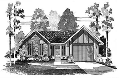3-Bedroom, 1754 Sq Ft Ranch House Plan - 137-1647 - Front Exterior