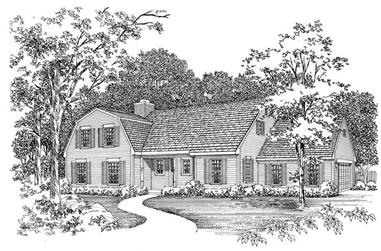 3-Bedroom, 2372 Sq Ft Colonial House Plan - 137-1685 - Front Exterior