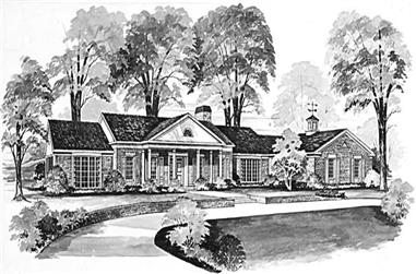 4-Bedroom, 3850 Sq Ft Country House Plan - 137-1686 - Front Exterior