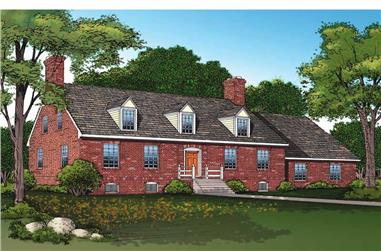 3-Bedroom, 2692 Sq Ft Colonial House Plan - 137-1721 - Front Exterior