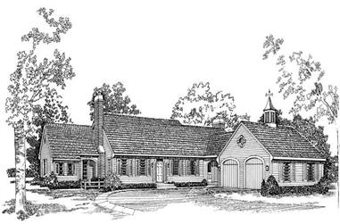 4-Bedroom, 3115 Sq Ft Cape Cod House Plan - 137-1725 - Front Exterior