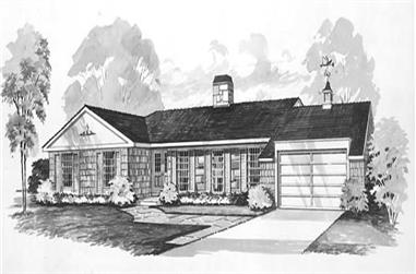4-Bedroom, 2144 Sq Ft Ranch House Plan - 137-1727 - Front Exterior